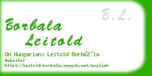 borbala leitold business card
